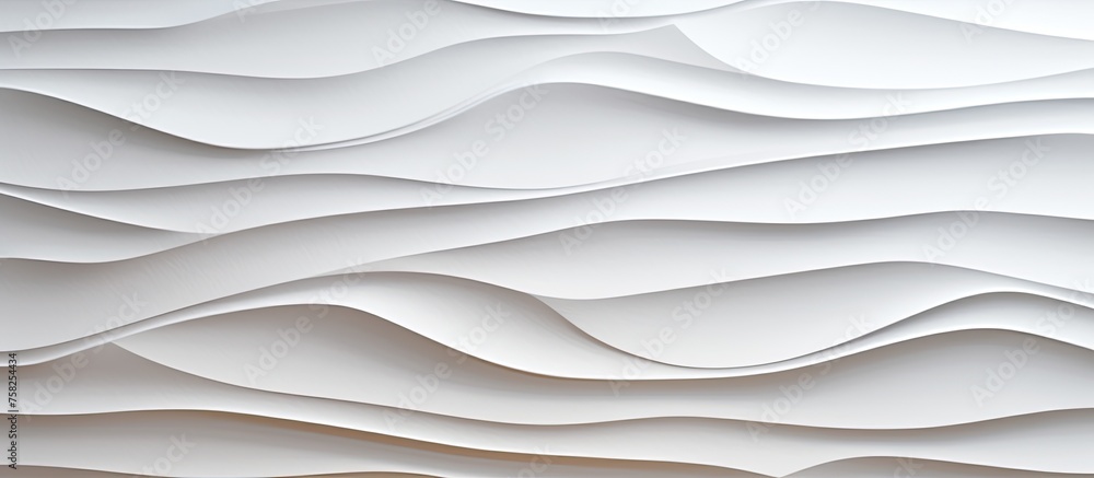 Aufkleber a close up of a grey rectangular paper product with a peach and carmine wave pattern resembling a la