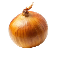 A fresh white onion isolated on Transparent background.