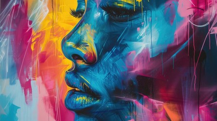 Images featuring the bold and vibrant colors of spray paint, often associated with street art, graffiti, and urban murals, showcasing its versatility for large-scale and outdoor applications