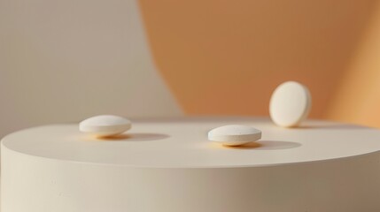 a few pills on the table