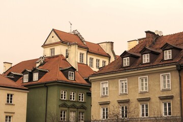 old houses in the town