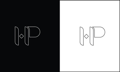 HP, PH,H , P, Abstract Letters Logo monogram