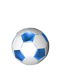 Fototapeta premium Symbols made from blue soccer balls