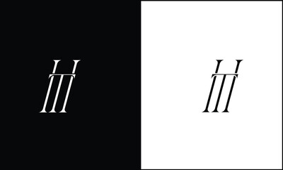 HT, TH, H, T, Abstract Letters Logo Monogram