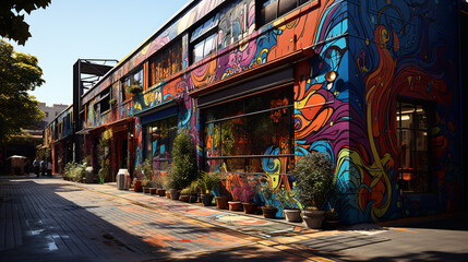 graffiti on the wall