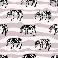 Zebra pattern. Texture of strips. Animal pattern