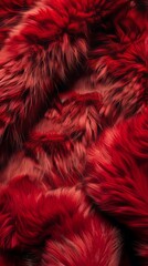 Fototapeta premium Red fur background.