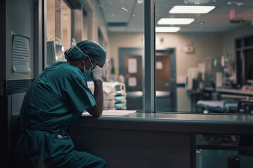 Reflective Moment in a Hospital