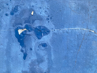 pared azul con manchas de humedad IMG_5594-as24 - 758273642