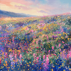 field of wildflowers
