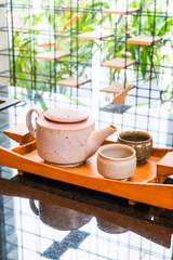 Japanese teapot for Green Matcha Tea ceremony.