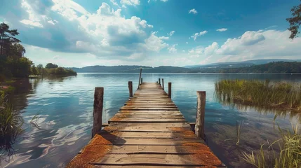 Kissenbezug pier on the lake © Nihad