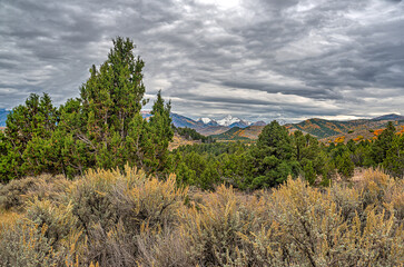 Scenic Landscape in the state of Utah on a cloudy day