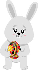 Cute Easter bunny with Easter egg