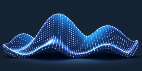 Dynamic Waves of Cyber Energy Undulate in a Rhythmic Dance of Technology and Data, Generative AI - obrazy, fototapety, plakaty