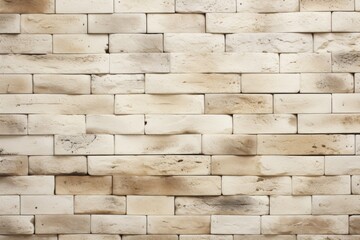 Cream color brick wall texture background