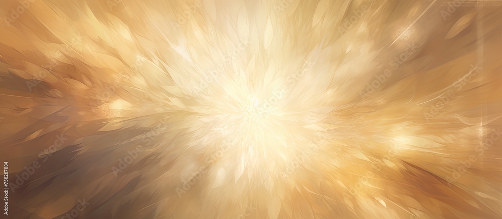 Poster a burst of light illuminates the center of the image, highlighting the intricate patterns and symmet