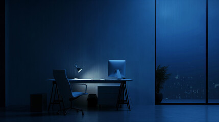 Office-dark blue-Screensaver