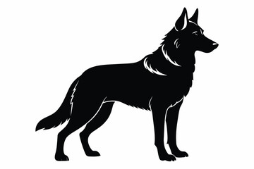   german shepherd dog vector artwork