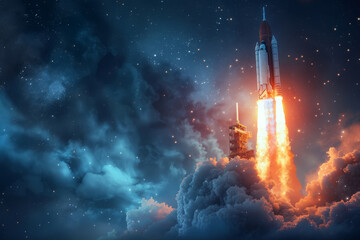 Majestic Spacecraft Launch