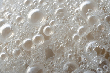 white soap foam bubbles background