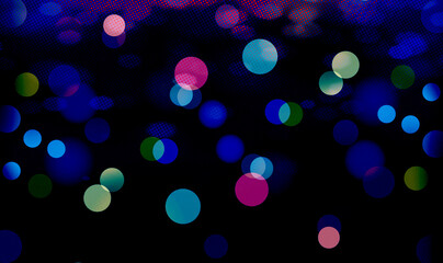 Blue bokeh background banner perfect for Party, ad, event, Anniversary, and various design works