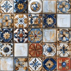Obraz premium Glazed ceramic tiles.