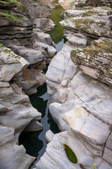 Panorama landscape of rock formations of Tasyaran Valley Natural Park canyon ( Tasyaran Vadisi) . Located in Usak (Usak), Turkey