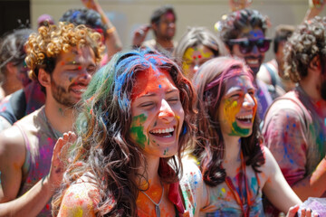Vibrant Gathering at Holi Festivity