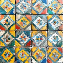 Fototapeta na wymiar Glazed ceramic tiles.