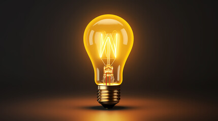 yellow light bulb,idea concept