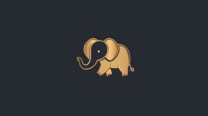cute elephant logo animal

