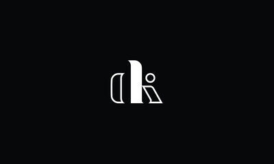 Obraz premium DK, KD, D, K, Abstract Logo Monogram
