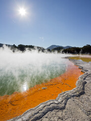Champagne Poo, Wai-O-Tapu Thermal Wonderland, Bay of Plenty, Nordinsel, Neuseeland