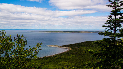 Bic, Canada - August 15 2018: Pictures are taken in the Bic National Park in Quebec