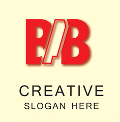 BAB 3 Letter Logo Creative	