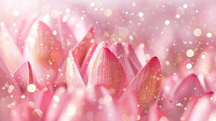 close up of pink flower shiny illustration blossom  