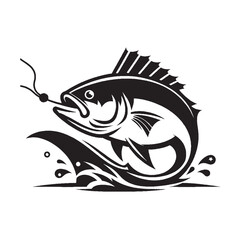 Silhouettes of Classic Cod, Silhouettes of Cod in Motion, Vintage Cod Silhouettes