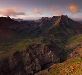 Mirador de Fataga, Berg El Gigante, Gran Canaria, Kanarische Inseln,  Spanien