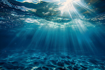 Beautiful and tranquil scene of underwater