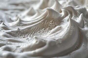 Hygienic Foam Texture: Close-Up Background of Skincare and Cleanliness