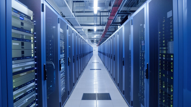 Data center. Server room