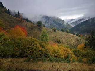 fall in the mountains