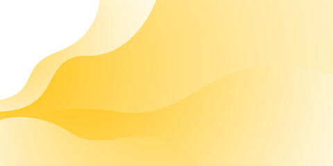 Yellow and white vector wave modern background with space for text and message. concept design