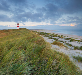 Leuchtturm List Ost, Ellenbogen, Sylt, Schleswig-Holstein, Deutschland