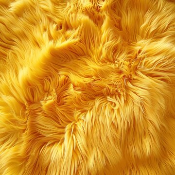 Yellow decorative fur background.