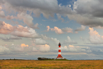 Leuchtturm Westerhever, Schleswig-Holstein, Deutschland