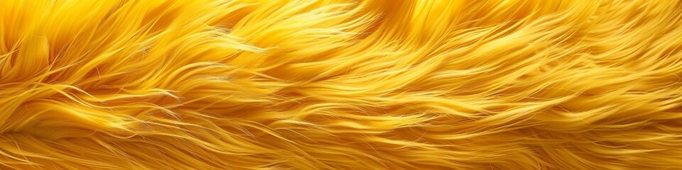 Yellow decorative fur background. - obrazy, fototapety, plakaty