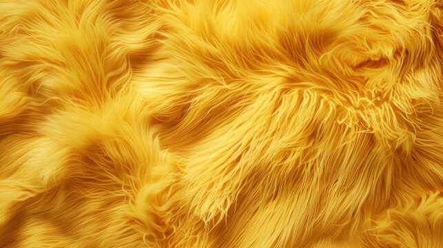 Yellow decorative fur background.