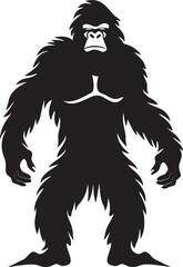 "Gentle Giant Grin: Cute Sasquatch Logo" "Sasquatch Serenade: Mystical Fullbody Bigfoot Symbol"